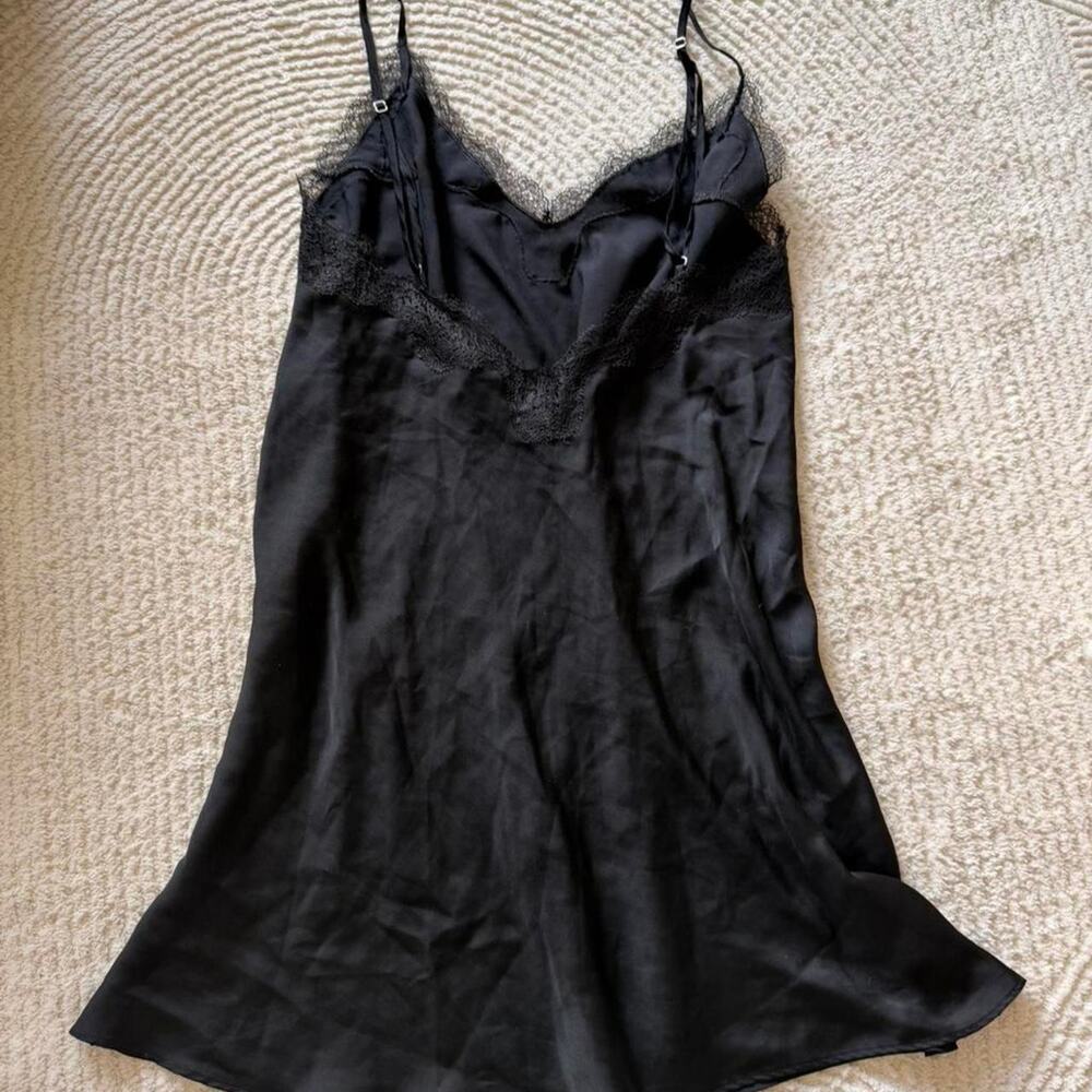 Black lace Lingerie Slip Dress